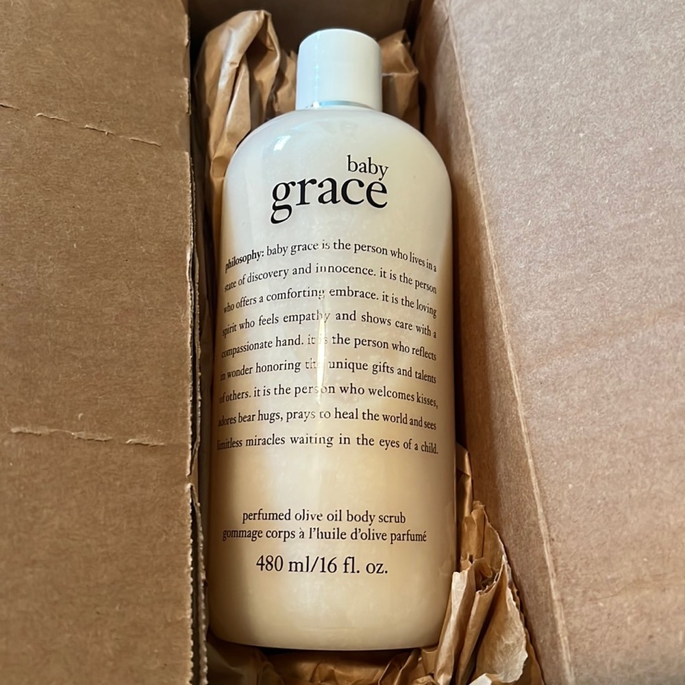 Baby Grace Scrub,Lotion Shampoo bath& shower gel. Lotion opened only for smell